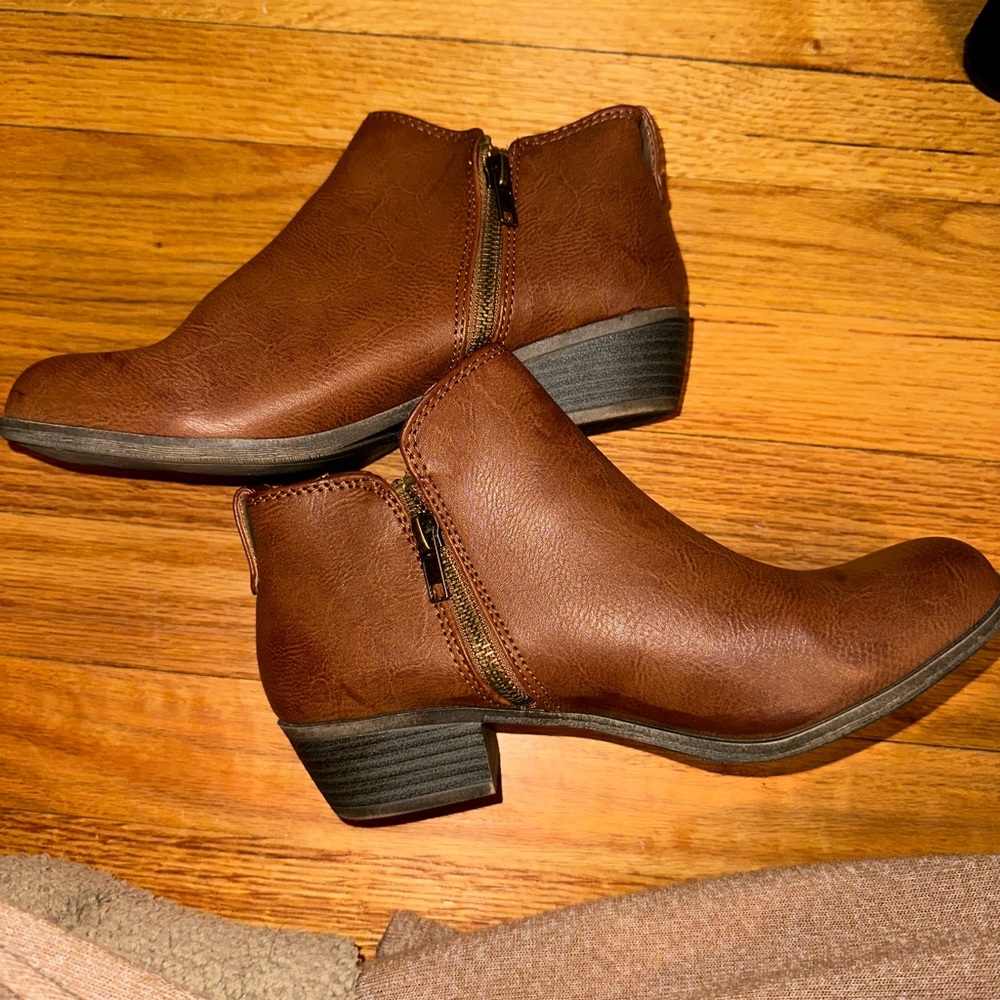 Brown booties